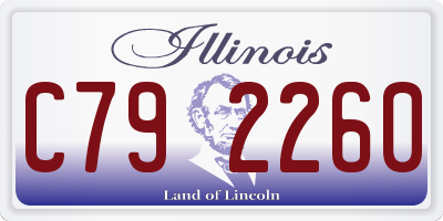 IL license plate C792260
