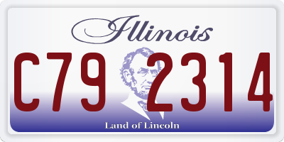 IL license plate C792314