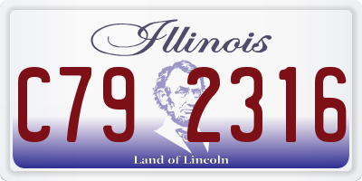 IL license plate C792316