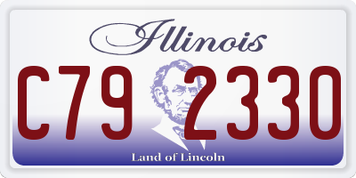 IL license plate C792330