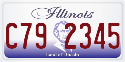 IL license plate C792345