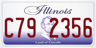 IL license plate C792356