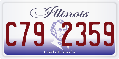 IL license plate C792359
