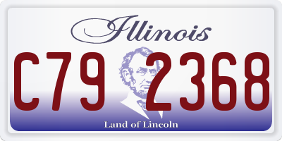 IL license plate C792368