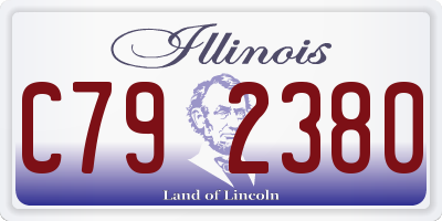 IL license plate C792380