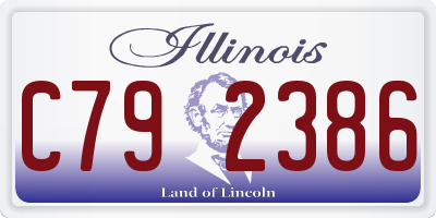 IL license plate C792386