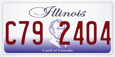 IL license plate C792404