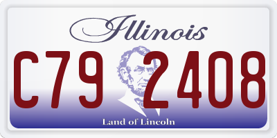 IL license plate C792408