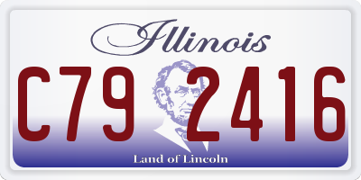 IL license plate C792416