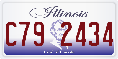 IL license plate C792434
