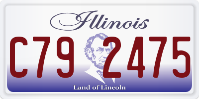IL license plate C792475