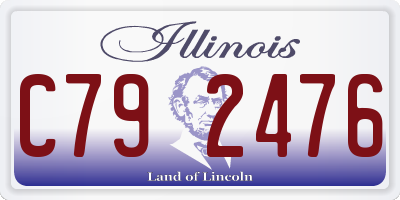 IL license plate C792476