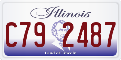 IL license plate C792487