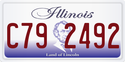 IL license plate C792492