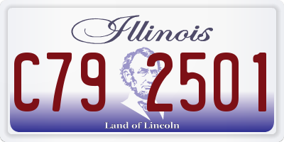 IL license plate C792501