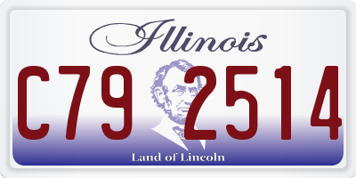IL license plate C792514