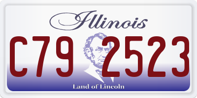 IL license plate C792523