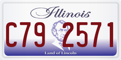 IL license plate C792571