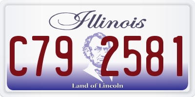 IL license plate C792581