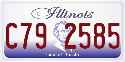 IL license plate C792585