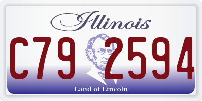 IL license plate C792594