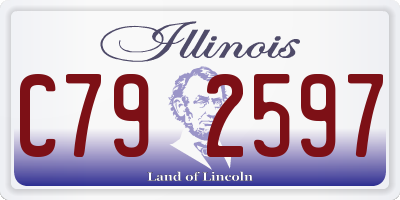 IL license plate C792597