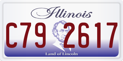 IL license plate C792617