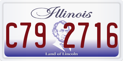 IL license plate C792716