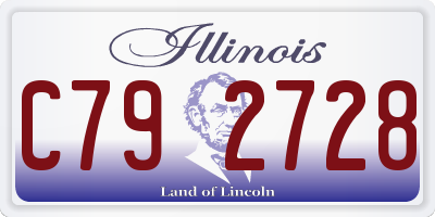 IL license plate C792728