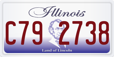 IL license plate C792738