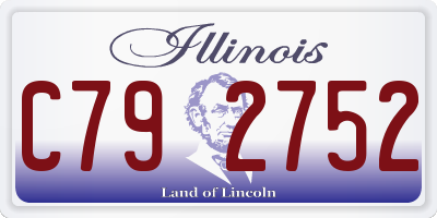 IL license plate C792752