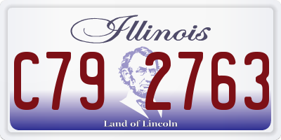 IL license plate C792763