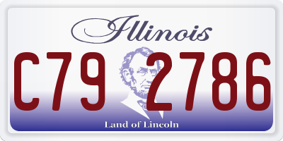 IL license plate C792786