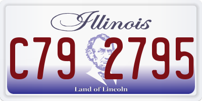 IL license plate C792795