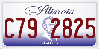 IL license plate C792825