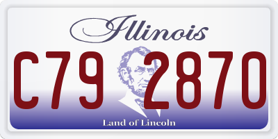 IL license plate C792870