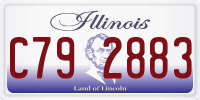 IL license plate C792883