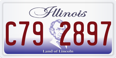 IL license plate C792897