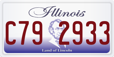 IL license plate C792933