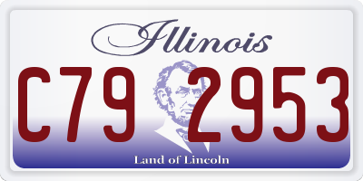 IL license plate C792953