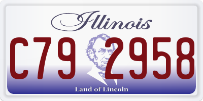 IL license plate C792958