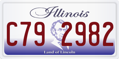 IL license plate C792982