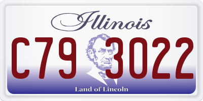 IL license plate C793022