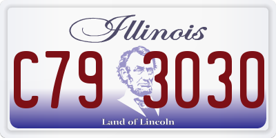 IL license plate C793030