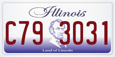 IL license plate C793031