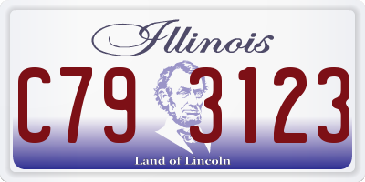 IL license plate C793123