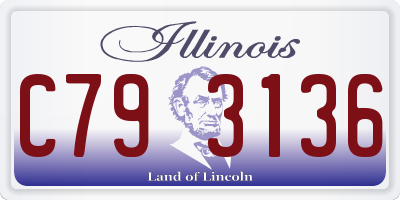 IL license plate C793136