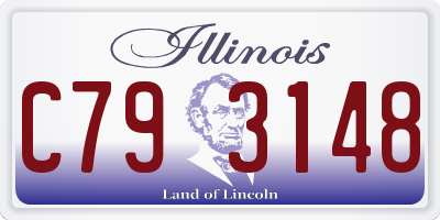 IL license plate C793148
