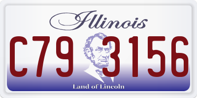 IL license plate C793156