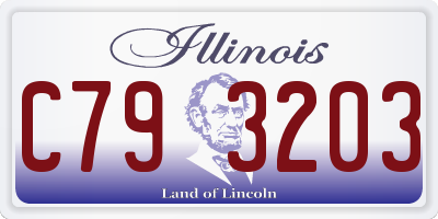 IL license plate C793203